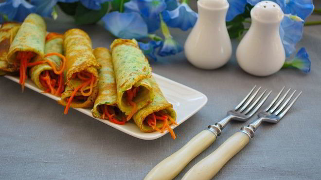 Рецепт Блинчики соленые