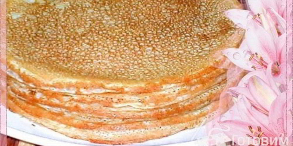 Как приготовить блины ажурные