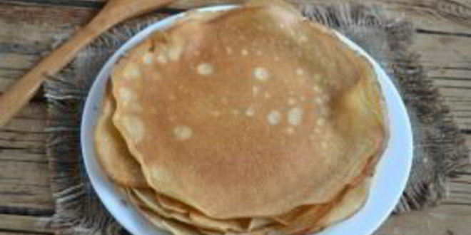 Рецепт блины без молока