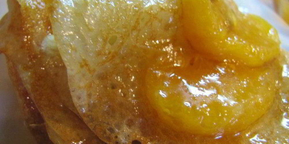 Как приготовить блины без яиц с но мандариновым конфитюром