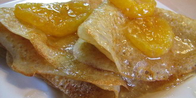 Рецепт блины без яиц с но мандариновым конфитюром