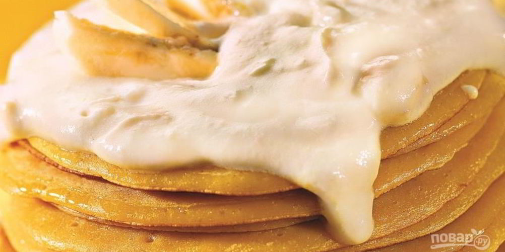 Рецепт блины с колбасой и сыром