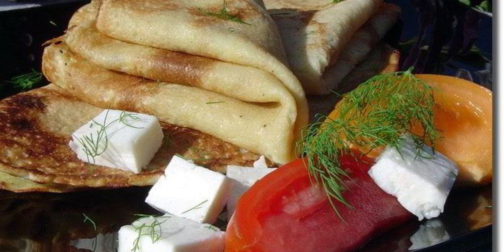 Рецепт блины ну кефире с кипятком