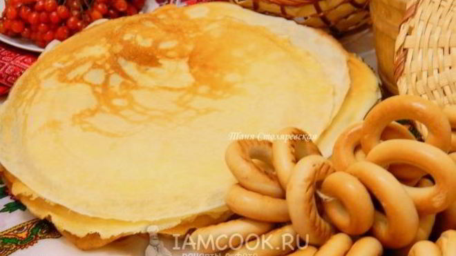 Рецепт Блины на газированной воде