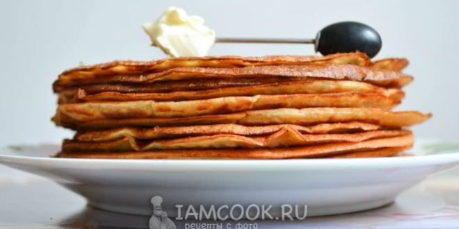 Рецепт блины на кислом кефире