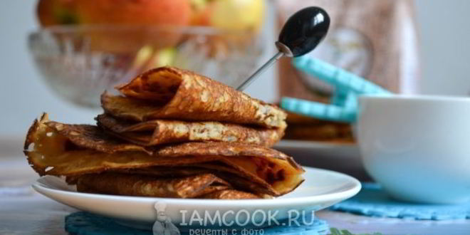 Рецепт блины на кислом кефире