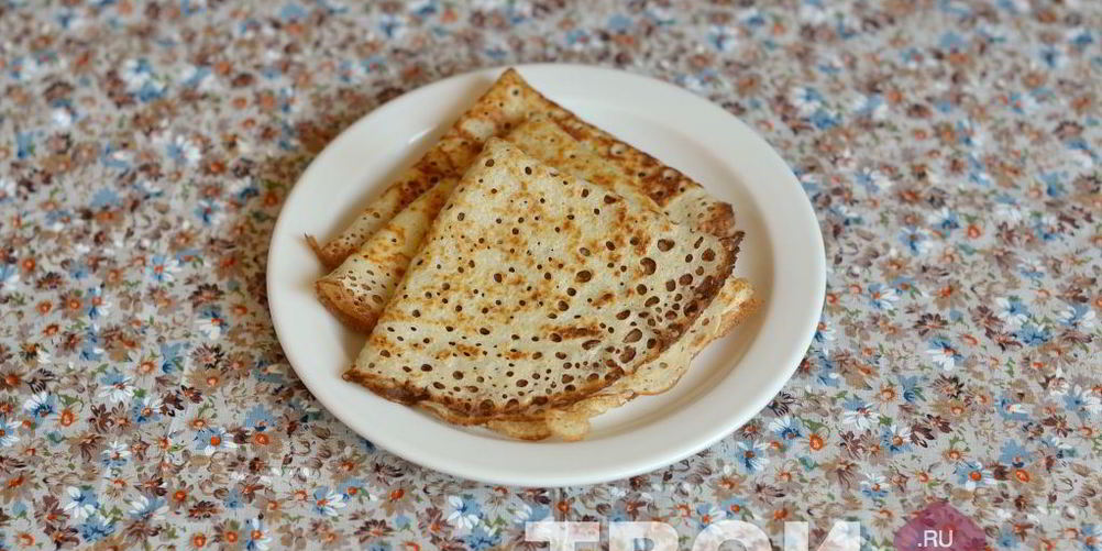 Рецепт постные блины без яиц