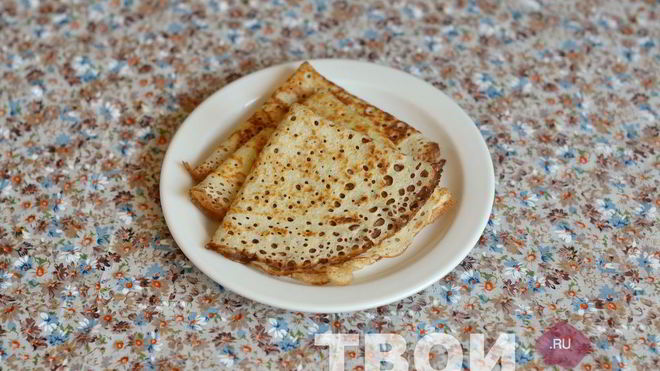 Рецепт Блины на ряженке