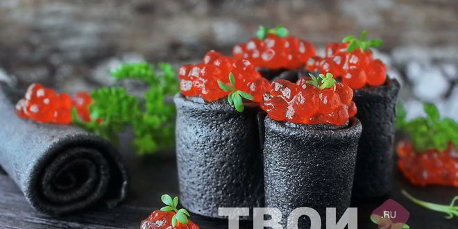 Рецепт блины с икрой