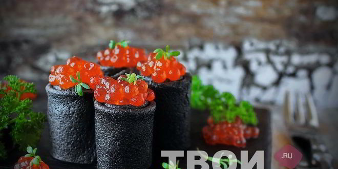 Рецепт блины с икрой