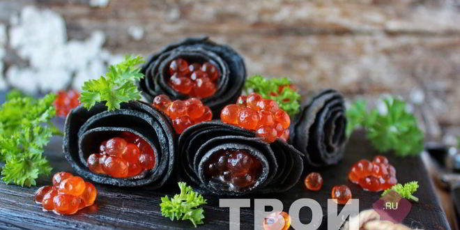 Рецепт блины с икрой