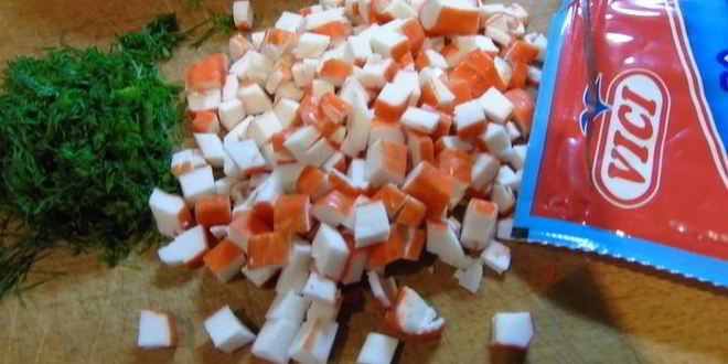 Рецепт блины с крабовыми палочками