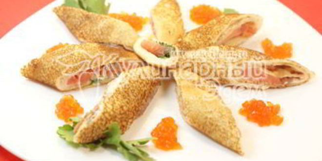 Рецепт блины с лососем