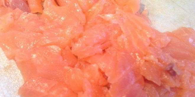 Рецепт блины с припеком с форелью и с яблоком