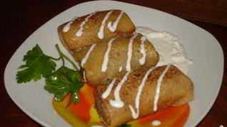 Рецепт Блины с языком