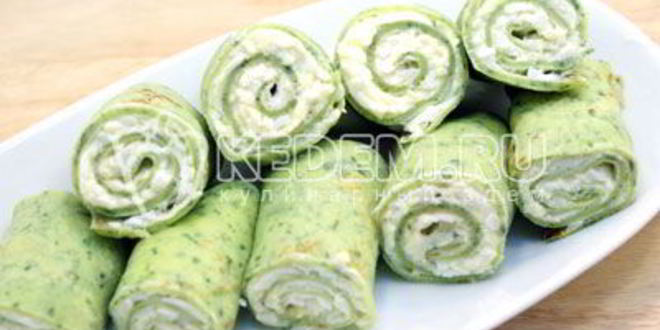 Рецепт блины со шпинатом