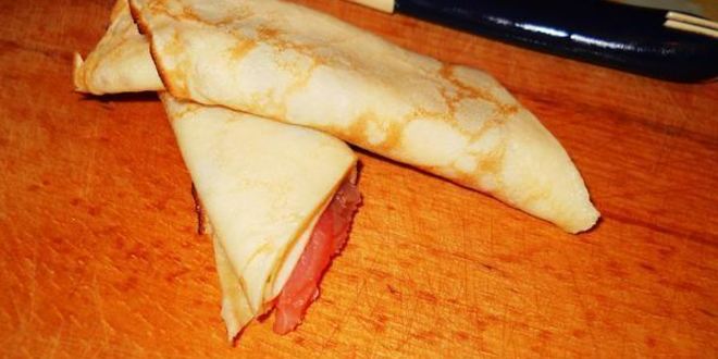 Рецепт блины царские с красной рыбой