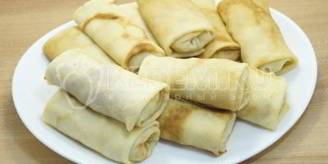 Рецепт фаршированные блины с курицей и грибами