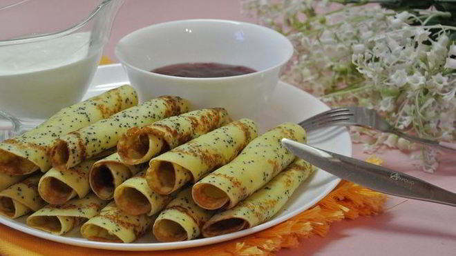 Рецепт Кукурузные блинчики с маком