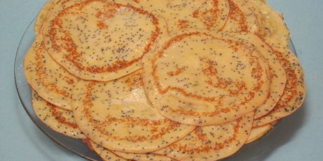 Рецепт кукурузные блинчики с маком