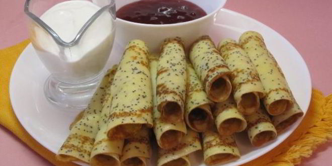 Рецепт кукурузные блинчики с маком