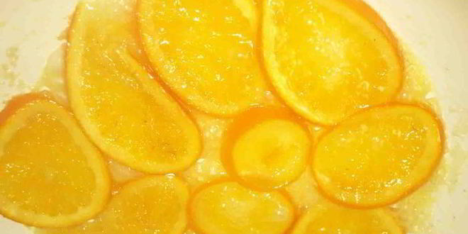 Рецепт миндальные блинчики с рикоттой и карамелизированными апельсинами