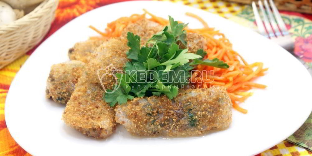 Рецепт блинчики с курицей и грибами