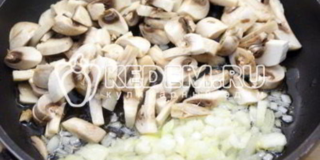 Рецепт рисовые блинчики с грибами