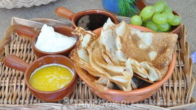 Рецепт Тонкие блинчики на воде