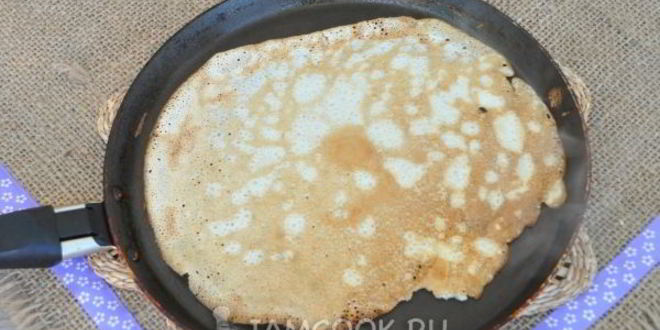 Рецепт тонкие блинчики на воде