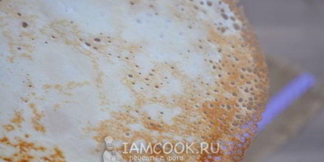 Рецепт тонкие блинчики на воде