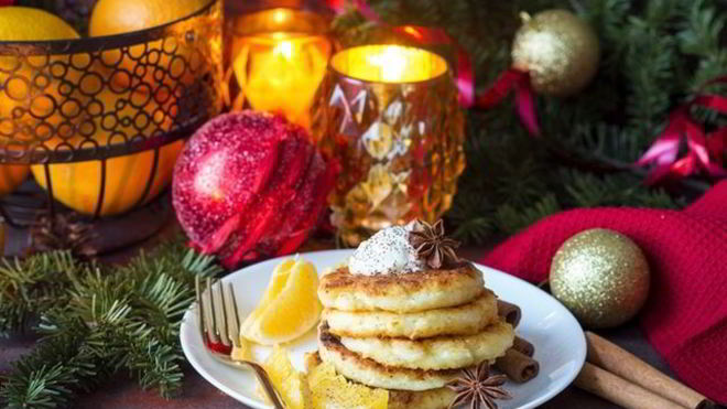 Рецепт Творожно-апельсиновые панкейки