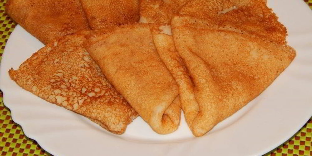 Как приготовить вкусные блины на воде