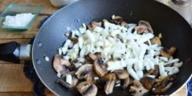 Рецепт запеченные блины с курицей и шампиньонами