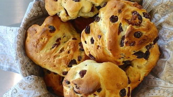 Рецепт Булочки с изюмом в духовке