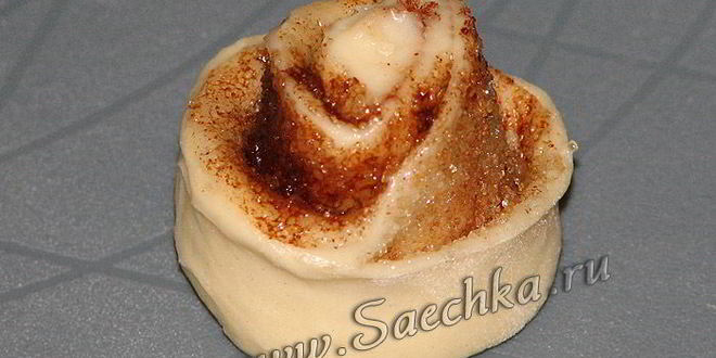 Рецепт булочки с корицей в виде розочек