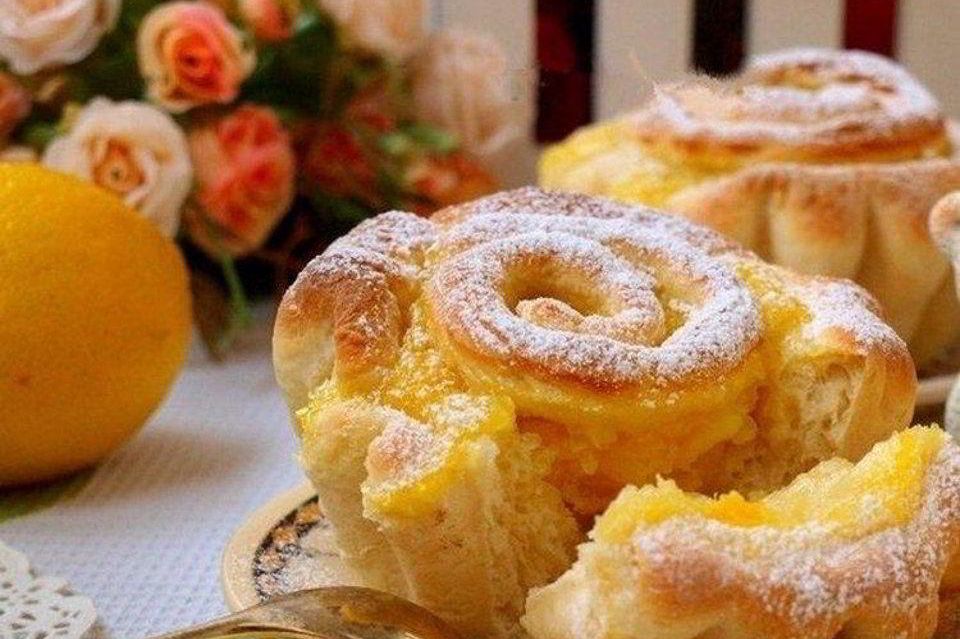 Как приготовить булочки с лимонной начинкой