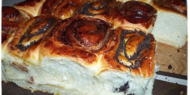 Рецепт булочки с маком и с корицей