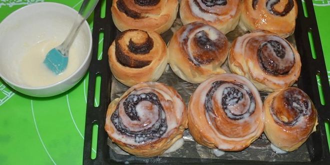 Рецепт булочки с шоколадом синабон