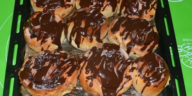 Рецепт булочки с шоколадом синабон