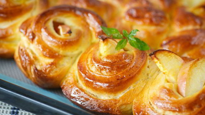 Рецепт Булочки с яблоками