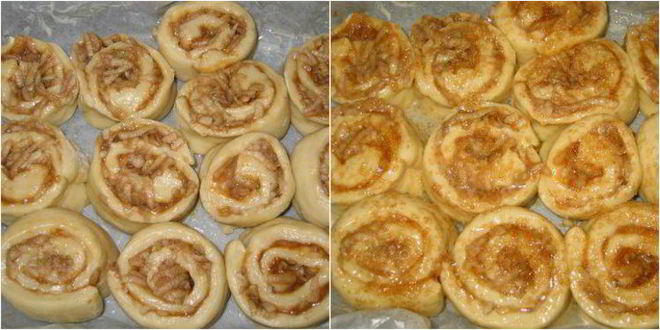 Рецепт булочки с яблоками