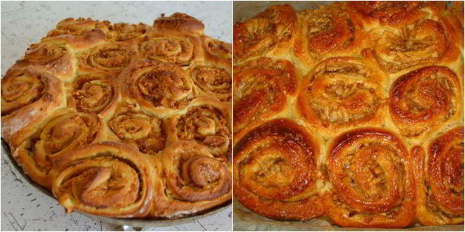 Рецепт булочки с яблоками