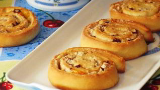 Рецепт Булочки-улитки с фундуком