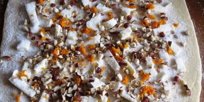 Рецепт булочки-улитки с фундуком