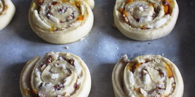 Рецепт булочки-улитки с фундуком