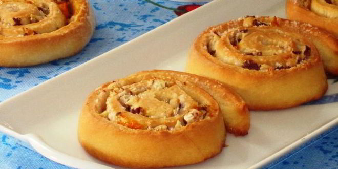 Рецепт булочки-улитки с фундуком