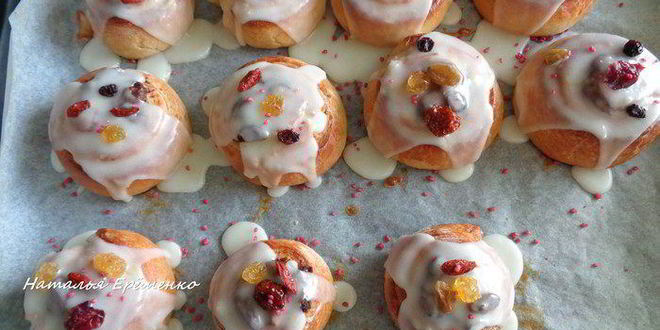 Рецепт булочки-улитки с изюмом и корицей