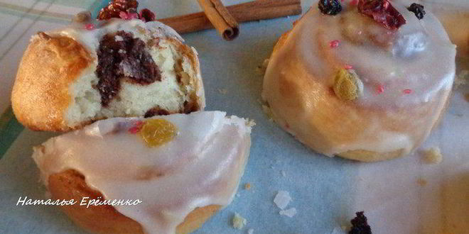 Рецепт булочки-улитки с изюмом и корицей