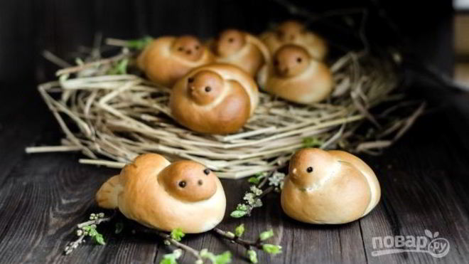 Рецепт Булочки Жаворонки